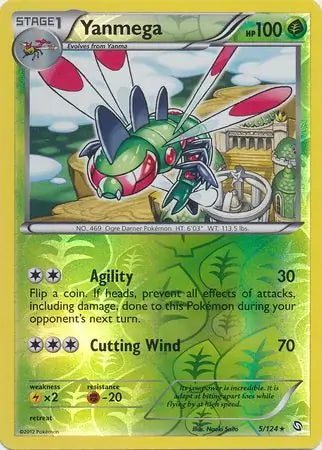 Dragons Exalted Yanmega #5/124 reverse holo